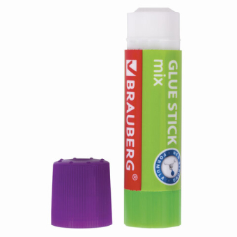 картинка Клей-карандаш BRAUBERG MIX, 9 г, PVP основа, 229071 от магазина МОЛТИ