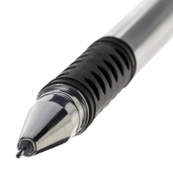 картинка Ручка гелевая с грипом STAFF "Basic Needle" GP-679, ЧЕРНАЯ, игольчатый узел 0,5 мм, линия письма 0,35 мм, 143679 от магазина МОЛТИ
