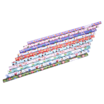 картинка Бумага упаковочная новогодняя "Сказочный подарок", 70х100 см, 10 дизайнов ассорти, ЗОЛОТАЯ СКАЗКА, 592562 от магазина МОЛТИ