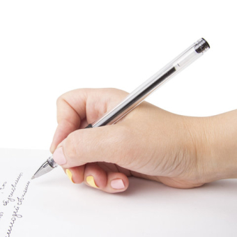 картинка Ручки гелевые "ДЛЯ ЕГЭ" с грипом, ЧЕРНЫЕ, НАБОР 2 штуки, BRAUBERG, узел 0,7 мм, линия письма 0,4 мм, блистер, 142708 от магазина МОЛТИ