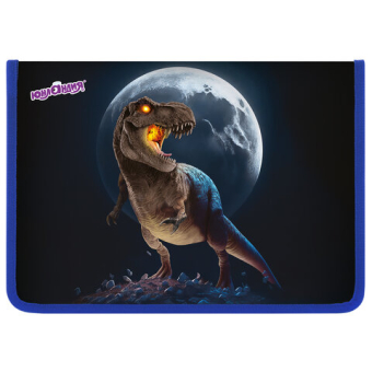 картинка Папка для труда на молнии ЮНЛАНДИЯ А4, 1 отделение, откидная планка, органайзер, "Beware", 272224 от магазина МОЛТИ