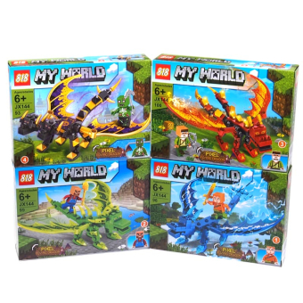 картинка Конструктор JX144 (8) Игра WYс драконом 14,5х4х19,5см 6+ РС90+ пластик от магазина МОЛТИ