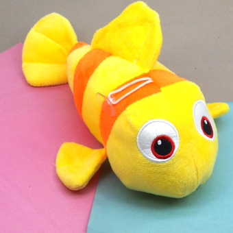 картинка Рыбка 120822РЖ желтая с присоской 26 см. от магазина МОЛТИ