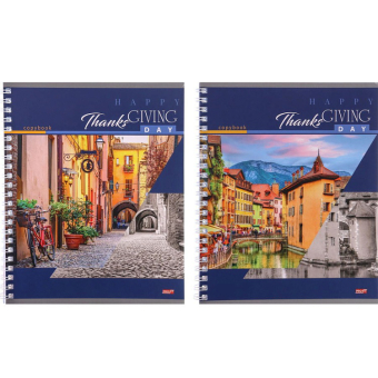 картинка TМ"Profit"Тетрадь КЛЕТКА 80л. ЯРКАЯ УЛИЦА-1 (80-5889) на гребне, цвет.мелов.обложка от магазина МОЛТИ