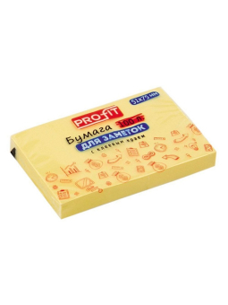 картинка Бумага для заметок с клеевым краем ЖЕЛТАЯ (ЗБ-5568), инд.ШК, 51х75 мм, 100л, кратно 12 от магазина МОЛТИ