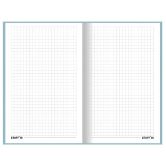 картинка Блокнот А5 (134х206 мм), 80 л., твёрдый, клетка, STAFF, "Pastel", 114416 от магазина МОЛТИ