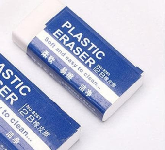 картинка Ластик 2В №8260 Plastic Epaser 4х0,8х1,8см. от магазина МОЛТИ