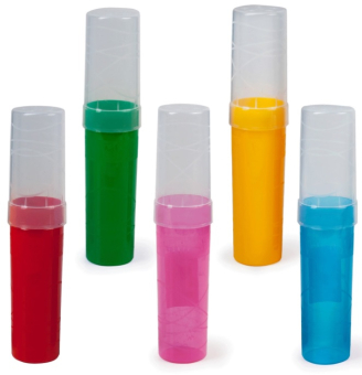 картинка Пенал-тубус СТАММ пластиковый, 190х45 мм, 5 цветов ассорти, ПН02 от магазина МОЛТИ