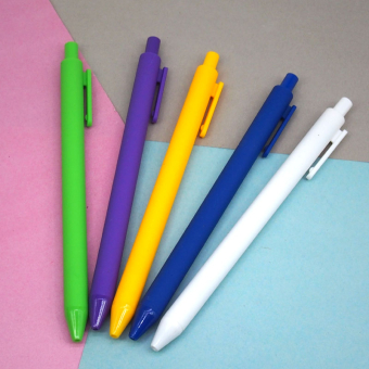 картинка Ручка шариковая 21946-2/518 (50) автомат матовый корпус синяя 14,5х1,5х1 линия письма 1мм от магазина МОЛТИ