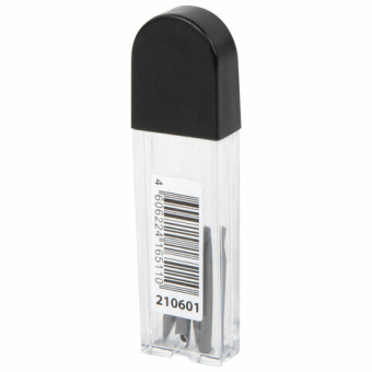 картинка Грифели запасные для циркуля, КОМПЛЕКТ 4 штуки по 17 мм, в тубе, твердость HB, толщина 2 мм, ПИФАГОР, 210601 от магазина МОЛТИ