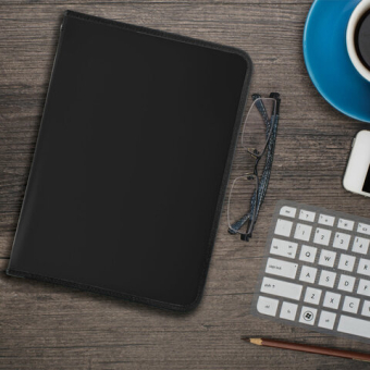 картинка Папка для документов и тетрадей на молнии пластиковая BRAUBERG А4, 320х230 мм, черная, 271714 от магазина МОЛТИ