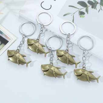 картинка Брелоки 2638-5 (12) Акула металл 4,5х0,5х5см от магазина МОЛТИ