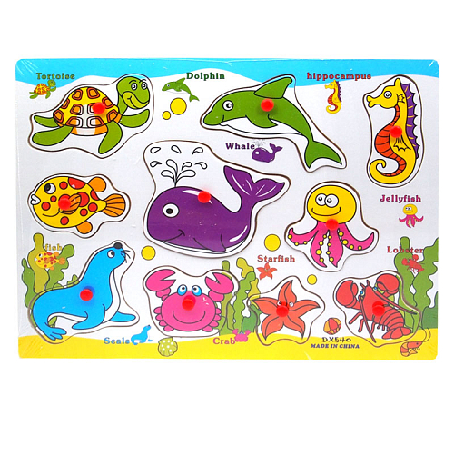 Игрушка 2745-16/542/533 деревянная сортер средний для изучения и развития 22х2х30см в и/у