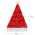 картинка Колпак новогодний 40х28 см, красный с серебристым узором, ЗОЛОТАЯ СКАЗКА, 592006 от магазина МОЛТИ
