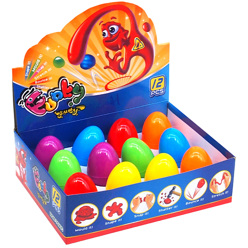 Жвачка для рук 1976-4 (12) в яйце 5х3,5х3,5см