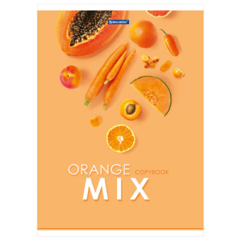 картинка Тетрадь А4, 80 л., BRAUBERG, скоба, клетка, обложка картон, "Mix", 404046 от магазина МОЛТИ