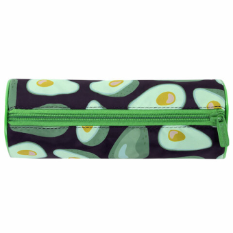 картинка Пенал-тубус BRAUBERG, с эффектом SOFT TOUCH, полиэстер, "Black Avocado", 22х8 см, 270061 от магазина МОЛТИ