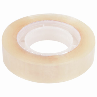 картинка Клейкие ленты 12 мм х 33 м канцелярские ОФИСМАГ, комплект 4 шт., прозрачные, гарантированная длина, 223126 от магазина МОЛТИ