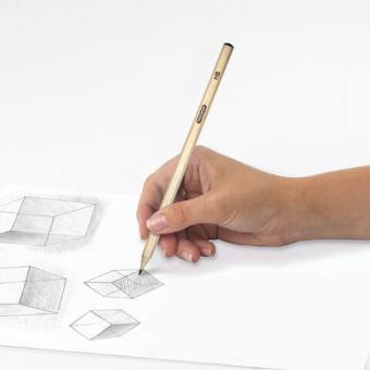 картинка Карандаши чернографитные чертежные школьные разной твердости НАБОР 12 штук 2H-2B, ПИФАГОР, 181883 от магазина МОЛТИ