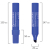 картинка Маркер перманентный BRAUBERG "JUMBO", СИНИЙ, ШИРОКАЯ ЛИНИЯ ПИСЬМА, скошенный 3-10мм, 151225 от магазина МОЛТИ