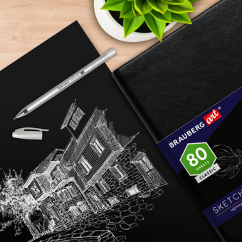 картинка Ручка гелевая BRAUBERG "White Pastel", БЕЛАЯ, корпус прозрачный, узел 1 мм, линия письма 0,5 мм, 143417 от магазина МОЛТИ