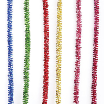 картинка Проволока синельная для творчества "Блестящая", 6 цв., 30 шт., 0,6х30 см, ОСТРОВ СОКРОВИЩ, 661522 от магазина МОЛТИ