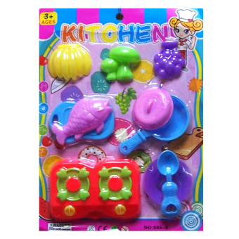 картинка Игровой набор 2768-13/886-6 Повар 10 предметов в и/у  30х2,5х21,5см 3+ пластик (4в) от магазина МОЛТИ