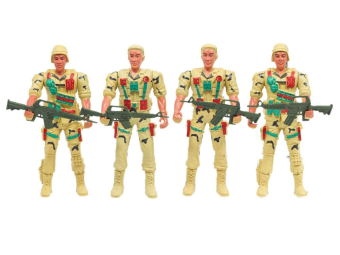 картинка Игрушка арт. FAM4S  набор  солдат 4 шт. от магазина МОЛТИ
