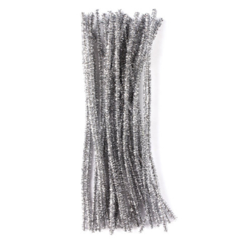 картинка Проволока синельная для творчества "Блестящая", серебряная, 30 шт., 0,6х30 см, ОСТРОВ СОКРОВИЩ, 661544 от магазина МОЛТИ