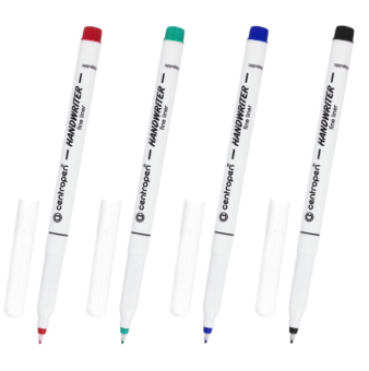 картинка Ручки капиллярные (линеры) 4 ЦВЕТА CENTROPEN "Handwriter", корпус тонкий, 0,5мм, 2551/4 от магазина МОЛТИ