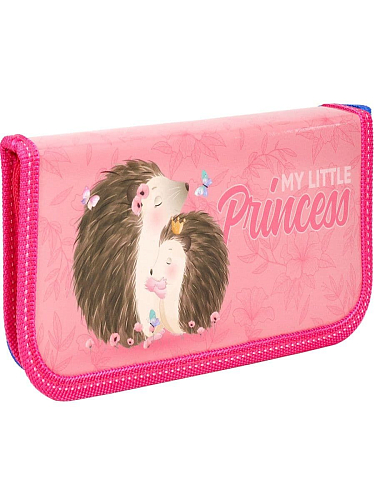 Пенал 1-секц, средний ЛЮБОВЬ ЕЖИКОВ (ПН-3847) 190х90, ламинированный картон