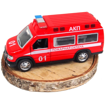 картинка Модель АК-22/3313-49 (6) машин скорая, ДПС. пожарная металл звук, свет 8х17х5 инерция от магазина МОЛТИ
