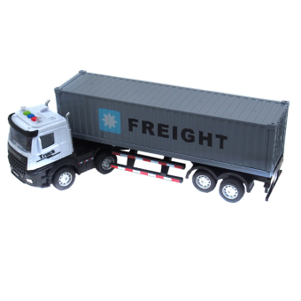 картинка Модель машинки 1937-13/В250 (4) Фура с прицепом (звук+свет+дверь у фургона) 10,5х35,5х6,5см от магазина МОЛТИ