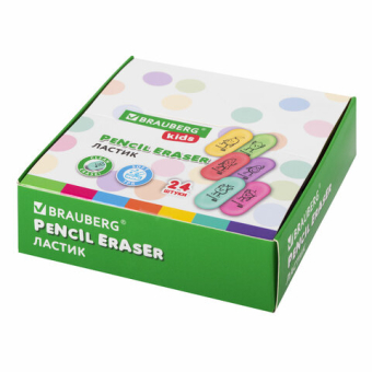 картинка Ластик BRAUBERG KIDS "Fruits", 50х23х10 мм, пастельные цвета ассорти, 272674 от магазина МОЛТИ