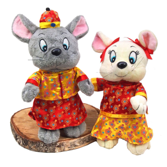 картинка Мягкая игрушка 4233-9 Мышка в национальном костюме 20х5х14см от магазина МОЛТИ