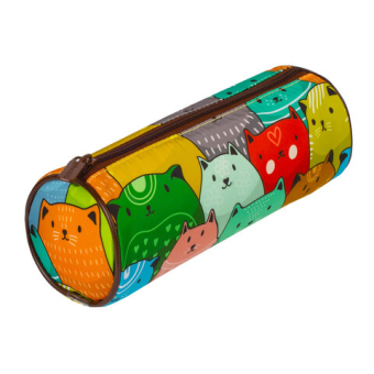 картинка Пенал-тубус BRAUBERG, с эффектом Soft Touch, мягкий, "Cats", 22х8 см, 229008 от магазина МОЛТИ