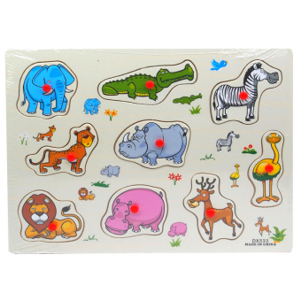 картинка Игрушка 2745-16/542/533 деревянная сортер средний для изучения и развития 22х2х30см в и/у от магазина МОЛТИ