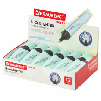 картинка Текстовыделитель BRAUBERG "DELTA PASTEL", БИРЮЗОВЫЙ, линия 1-5 мм, 151732 от магазина МОЛТИ
