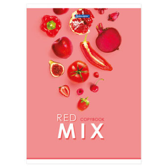 картинка Тетрадь А4, 80 л., BRAUBERG, скоба, клетка, обложка картон, "Mix", 404046 от магазина МОЛТИ