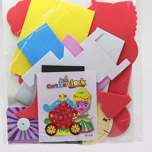 Набор для творчества Y11 "Собери часы Принцессы"  21*27 см.