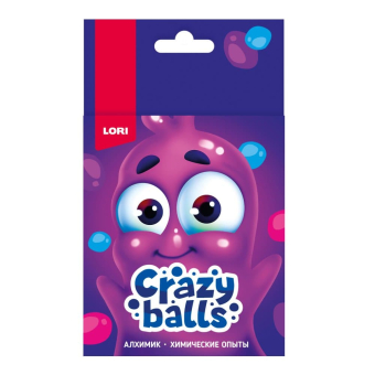 картинка Оп-100 Химические опыты.Crazy Balls "Розовый, голубой и фиолетовый шарики" от магазина МОЛТИ