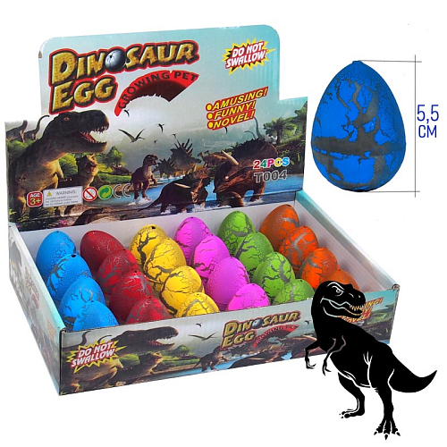 Растушки 1845-3 (24) яйцо динозавра 5,5х3х3см 