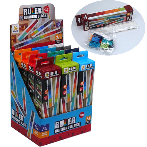 Конструктор SM2512А (12) Линейка (15/30см) РС13 3+ 17,5х3х5см пластик 