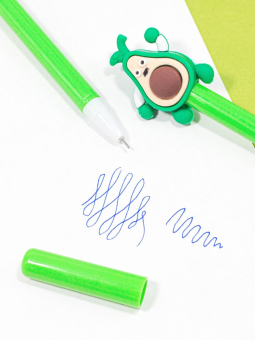 картинка Ручка А2013 авокадо с ручками гелевая 21462-27 от магазина МОЛТИ