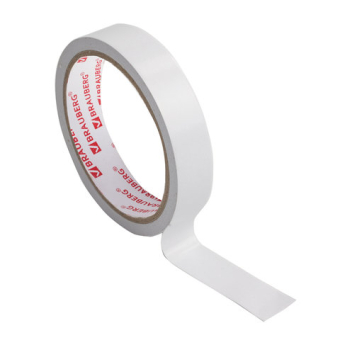 картинка Клейкая двухсторонняя лента 19 мм х 10 м, БУМАЖНАЯ ОСНОВА, BRAUBERG, 227268 от магазина МОЛТИ