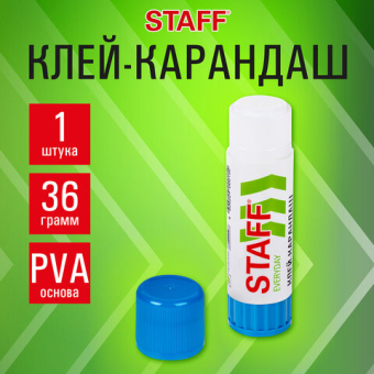 картинка Клей-карандаш STAFF "EVERYDAY", 36 г, 220376 от магазина МОЛТИ