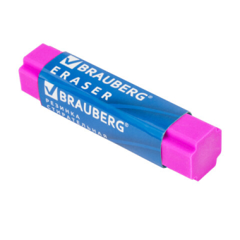картинка Ластик BRAUBERG "X-Erase", 68х15х15 мм, цвет ассорти, экологичный ПВХ, 228066 от магазина МОЛТИ