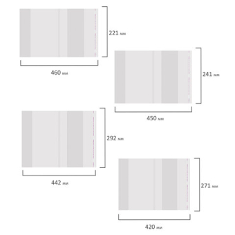 картинка Обложки с клейким краем для тетрадей и учебников универсальных размеров НАБОР 15шт ПИФАГОР, 271264 от магазина МОЛТИ