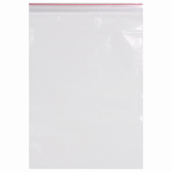 картинка Пакет zip lock 25 х 35 см, 35 мкм (с красной полосой)   4475786, 100 шт. от магазина МОЛТИ