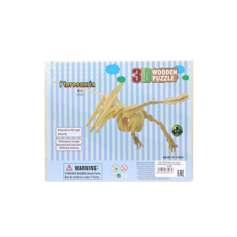 картинка Пазл 3D деревянный скелет Птерозавра  2 листа 19*23 DL2  SP264 от магазина МОЛТИ